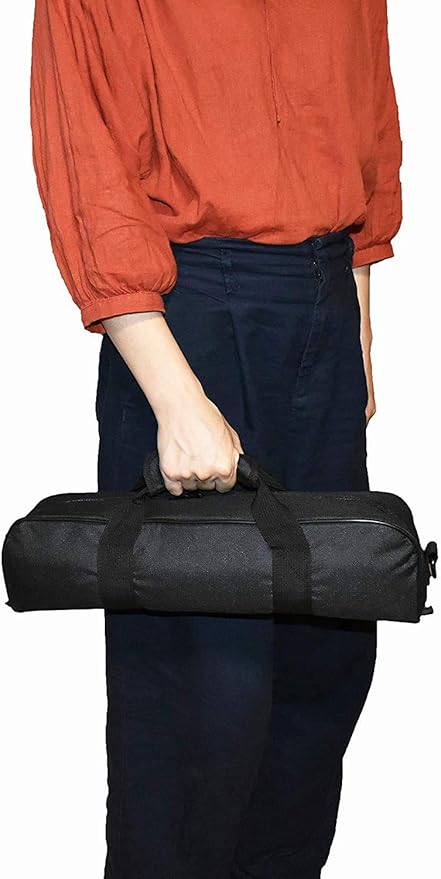 Birsppy Aeiniwer 4.7x3.9x16.5in/12×10×42cm Padded Carrying Tripod Bag，Small Case Thicken with Shoulder Strap and Carry Handle for Tripods,Monopod and Musical Instrument,Durable Nylon,Light Weight