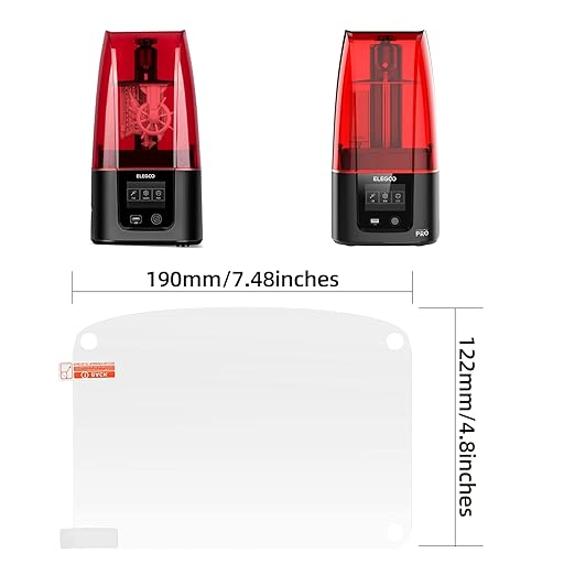 chitu systems 2.0 Resin 3D Printers Screen 5 pcs Protector film for Mars 3/Mars 3 Pro Printers LCD Screen Saver (Mars 3/Mars 3 Pro, 5)