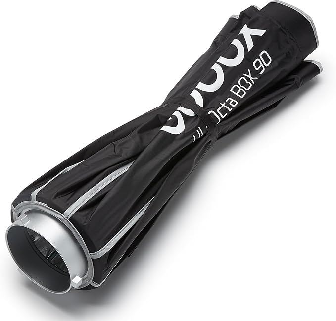 Godox Octa-90 35" Octagonal Softbox with Bowens Mount, 90cm Octa Portable Foldable Quick Release Soft Box with Grid, Diffuser for Godox SMALLRIG/Neewer/Aputure