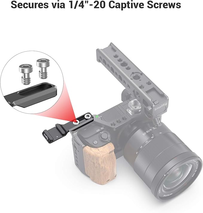 SMALLRIG Cold Shoe Extension, Outrigger Shoe Mount Adapter for Microphone, EVF and Camera Accessories - 2879