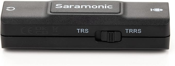 Saramonic SR-EA2D Lightning Audio Interface with 3.5mm TRS or TRRS Mic Input and 3.5mm Headphone Out for Apple iPhones and iPads with Lightning, Black
