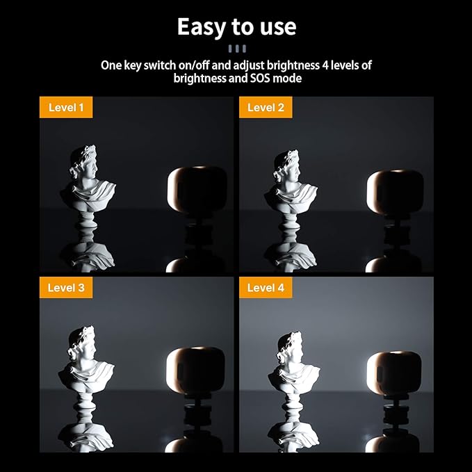 PICTRON VL28 LED Light for iPhone, Mini LED Camera Light, Rechargeable 5600K 95+ Long-Lasting Fill Light for Action Camera, DJI OSMO, Smartphone, Sony ZV-1, A7, RX100 VII