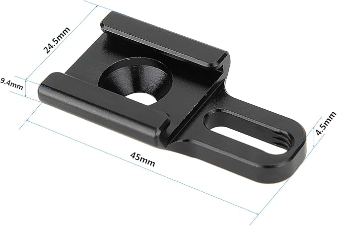 CAMVATE Universal Cold Shoe Mount with 1/4"-20 Mounting Groove & Stud Screw for DSLR Camera Cage Kit Shoe Accessories - 2939