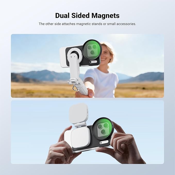 NEEWER 6.9" Magnetic Phone Lens Filter Mount Adapter Backplate Accessories & 67mm CPL Filter Circular Polarizing Polarizer Compatible with MagSafe iPhone 12/13/14/15/16/17 Pro Max & 14/15/16 Plus