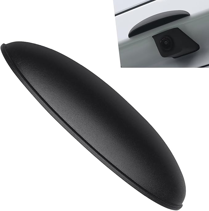 Car Rear View Camera Cover, ABS Thickened Anti-Aging Backup Camera Protector, for Solving The Problem of Rain Obstructing Backup View, Universal for Most Vehicles (Black)