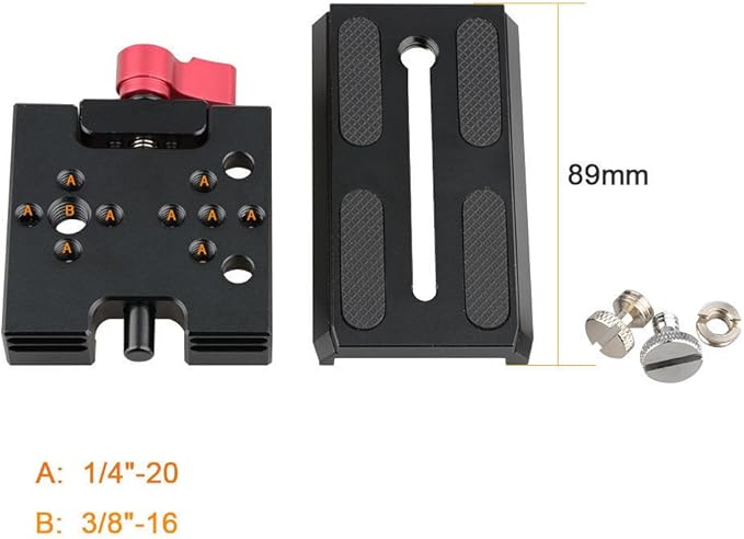 CAMVATE Quick Release Base Plate Compatible with Manfrotto 501/504/ 577 Tripod Standard Accessory - 1419