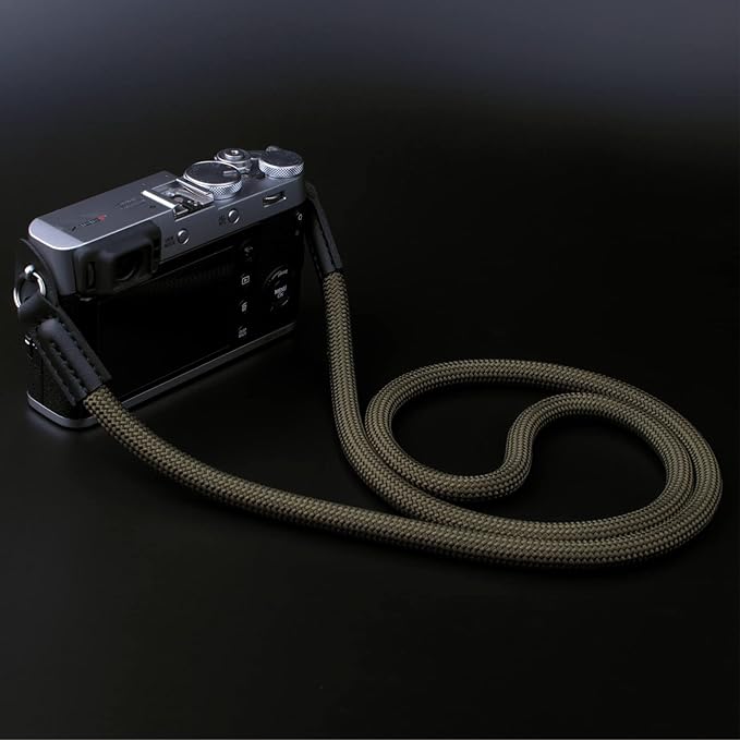 Camera Strap,Climbing Rope Camera Strap for DSLR SLR Mirrorless Camera Neck Shoulder Strap 120cm Green