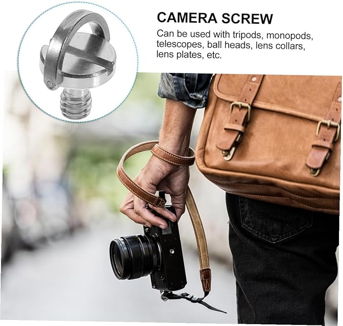 Gadpiparty 5pcs Camera Mounting Screws d Ring Screw for Tripod Mount Quick Release Plate Replacement for Camera Mount