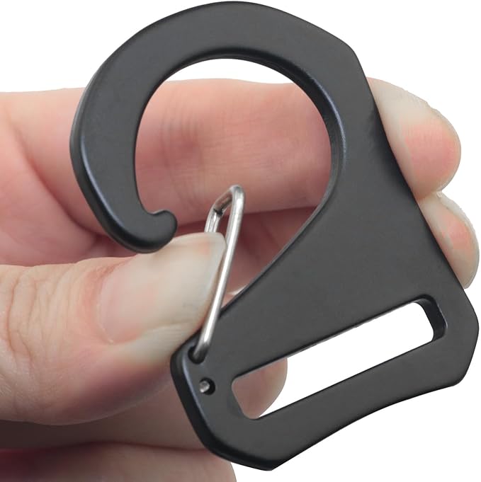 4PCS Spring Buckles Backpack Luggage Aluminum Alloy 1inch ID Aerospace Metal Quick Release Buckles For Webbing Straps Tactical Belts