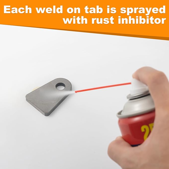 Weld on Tabs,1/2" Hole Weld on Shock Mount tabs,Shock mounts, Steel Weld tabs(20 Pcs)
