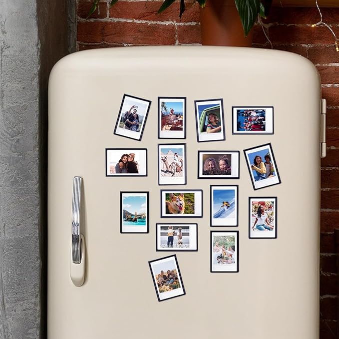 Orga'Neat 2x3 Magnetic Photo Frame Refrigerator for Fujifilm Instax Mini Instant Film, Magnet Picture Frames for Fridge Small Picture Holder for 8.6cm*5.4cm Picture -15 Pack
