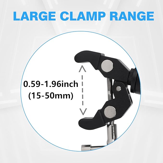 Phone Holder with Clamp for Golf Cart, All Metal Universal Phone Holder Handlebar Mount Clamp for Golf, Stroller, Bicycle, Bike, Wheelchair