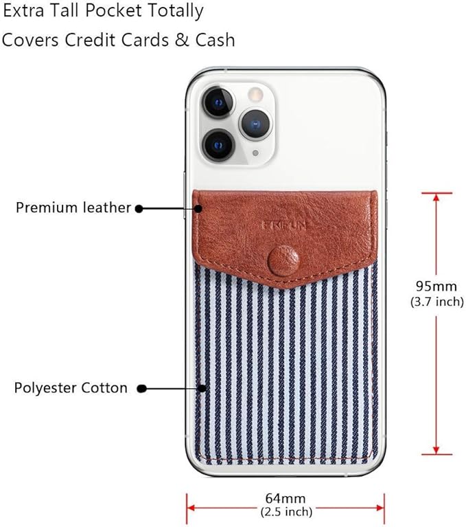 Ultra-Slim Self Adhesive Credit Card Leather Wallet