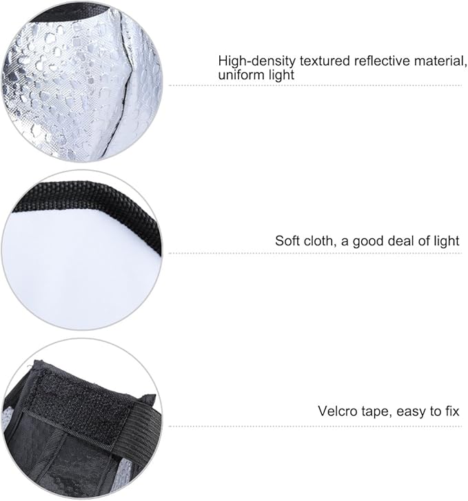Flash Diffuser Light, TzezFoz Portable Camera Flash Softbox 8inch Mini Soft Flash Light Diffuser for Speedlight Macro Jewelry Insect Photography Accessories