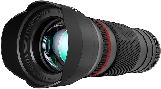 Andoer 40X Zoom Lens with Tripod Phone Telephoto Lens Phone Telescope Phone Camera Lens for Hiking Camping Wildlife Observation Moon Sports Game Concert Watching