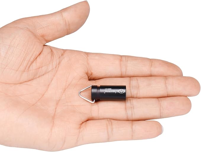 LIGHTFE MINI01 Keychain Flashlight mini Keychain Light is Light, Small, and Bright (Mini01 Black)