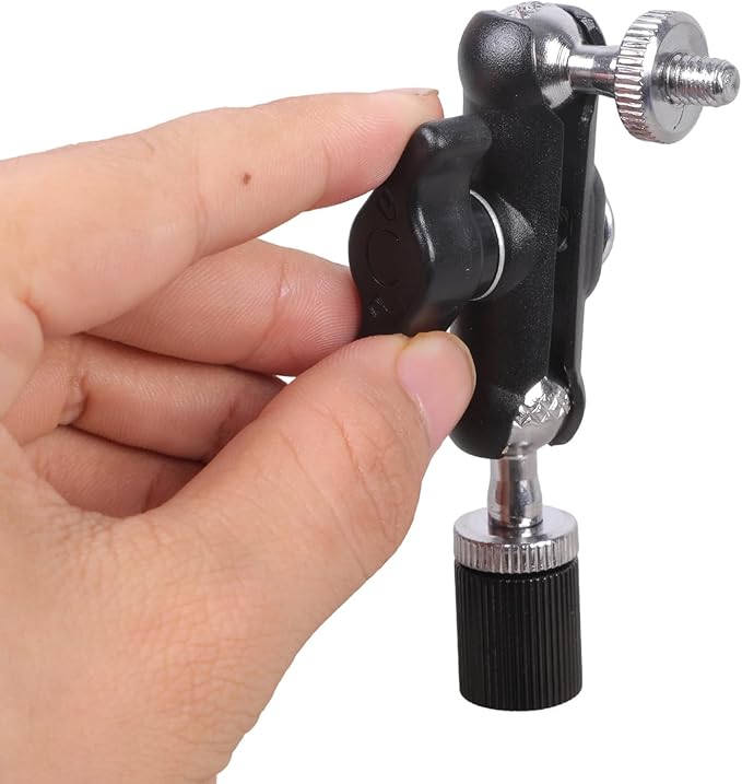 Heavy-Duty 1/4Inch Thread Adapter with Anti-Slip Grip for Camera Tripods & Lighting Gear Adjustable Angle Camera Tripod Extension
