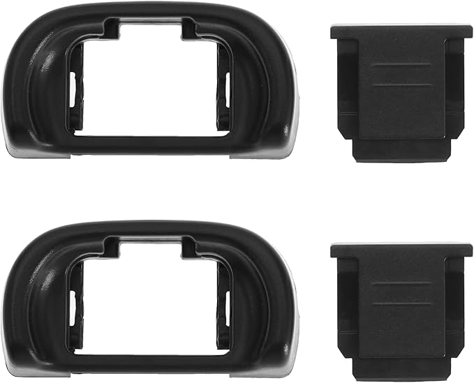 Micro Traders EP-11 Eyecup Eyepiece Viewfinder, Hot Shoe Protective Cover, Compatible with Sony A6000 A6100 A6300 A6400 A6500 A6600 A3500 A3000 A58 NEX-6 ZV1 ZV1 A7C, Etc.