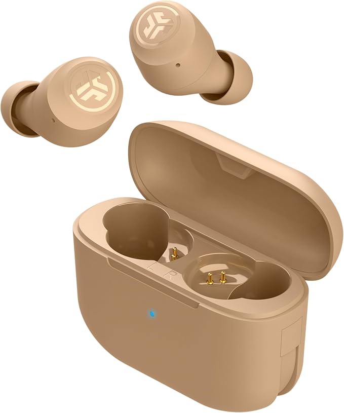 JLab Go Air Pop+ Tones True Wireless Earbuds, in Ear Headphones, Bluetooth Earphones, 35H Playtime Ear Buds, Bluetooth Earbuds with Microphone, USB-C Charging Case, Dual Connect, EQ3 Sound, (728 N)