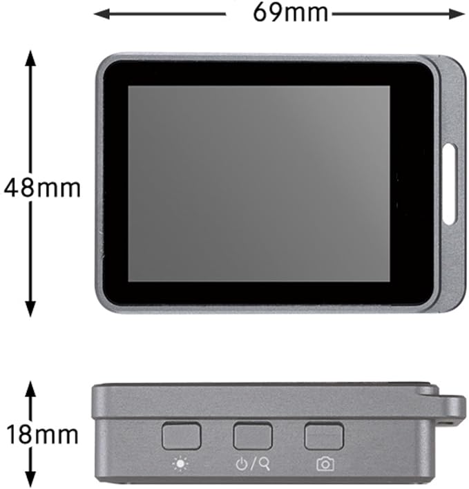 Vividia MM-240 Portable Digital Magnifier, 2.4" LCD Screen, 7x-19x Magnification with LEDs/Blacklight & Rechargeable Battery
