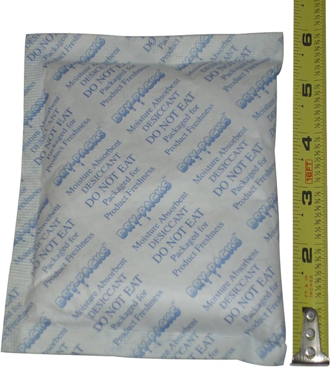 Dry Packs 112Gr.Tyvek-4pk 20105800 112gm 4-Pack Silica Gel Desiccant Packet, 5 by 3.25-Inch