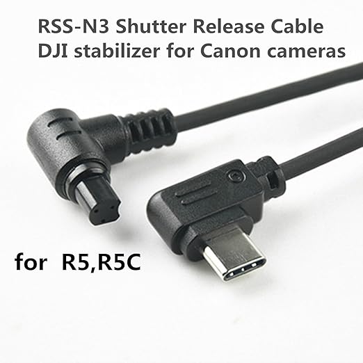 DYTDIEYINGTU R5 R5C R5II Video Cable is Suitable for Canon Camera Shutter Cable Connected to DJI Ronin stabilizer Photo and Video Shutter Release Control Connected to sc rs2 rs3 rs4/ Focus pro