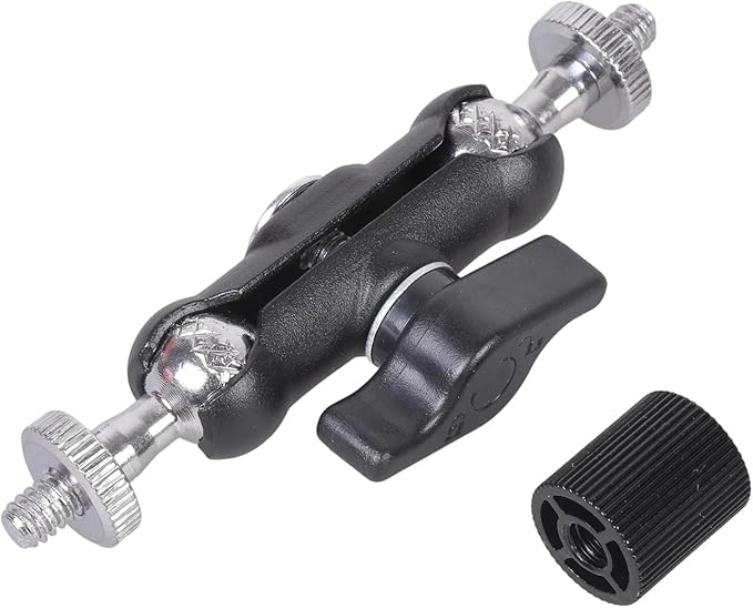 Heavy-Duty 1/4Inch Thread Adapter with Anti-Slip Grip for Camera Tripods & Lighting Gear Adjustable Angle Camera Tripod Extension