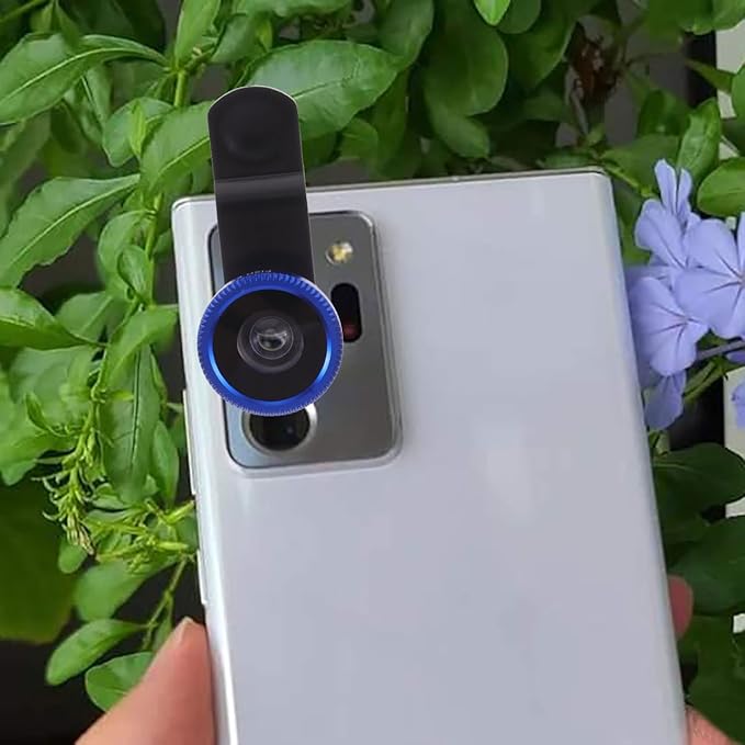 3-in-1 Phone Camera Lens Kit with Fisheye Lens Wide Angle and Macro Clip Compatible with Smartphones for Enhanced Mobile Photography