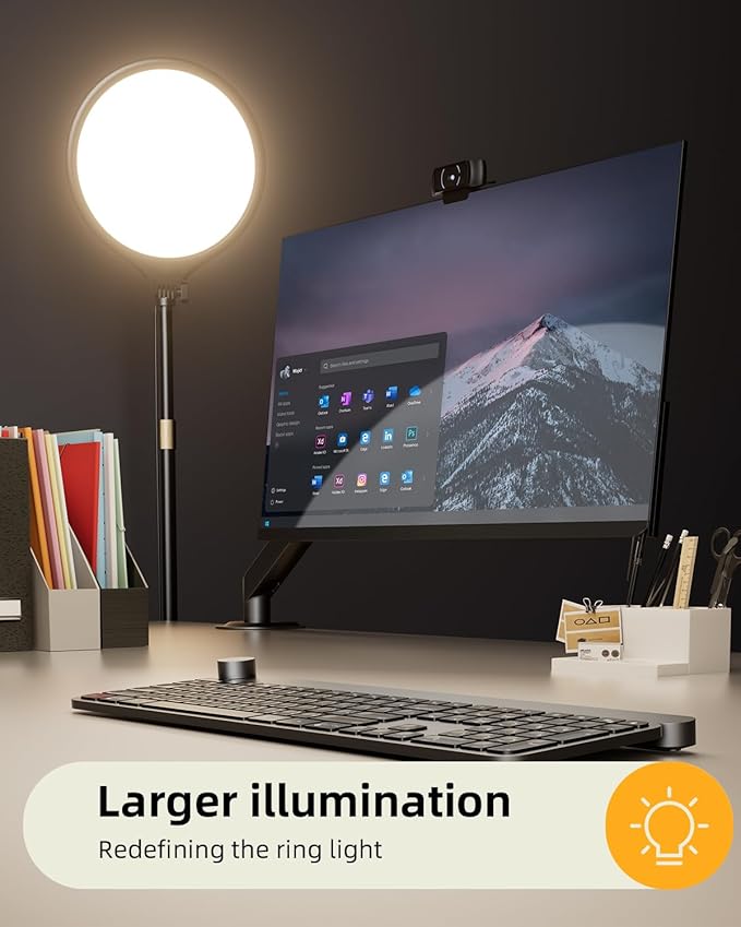 10.5" Ring Light with Stand and Phone Holder - 69" Tripod for iPhone with Light, Professional Led Ringlight for Video Recording/Make up/Streaming, Full Screen Light Ring for YouTube, Tiktok (Black)