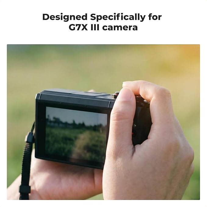 K&F CONCEPT 3 Pack Camera Screen Protector Compatible with Canon G7X III, 0.3mm 9H Hardness Tempered Glass Cover Anti-Scratch Bubble-Free