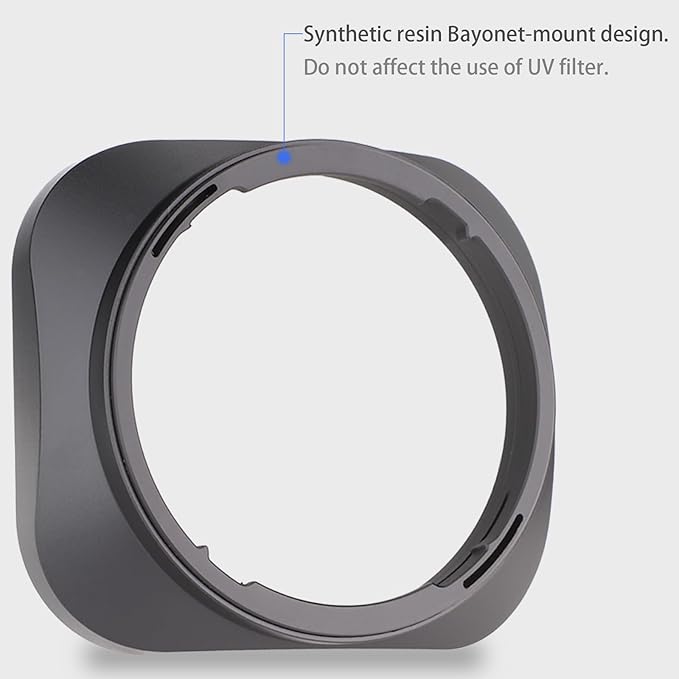 Haoge Metal Square Lens Bayonet Hood for Sigma 30mm F1.4 DC DN Lens LH-SM30