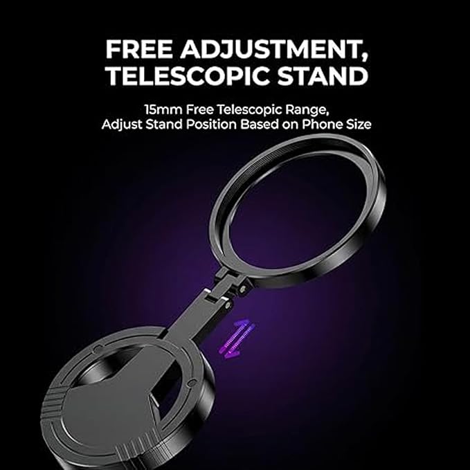 Anti-Glare Magnetic Phone Filter,Quick Mount for iPhone Filter Lens,52mm Cpl Phone Camera Filters,Circular Polarized Lens Filters with Foldable Stand for Outdoor Shooting, Glass Surfaces (2pcs)
