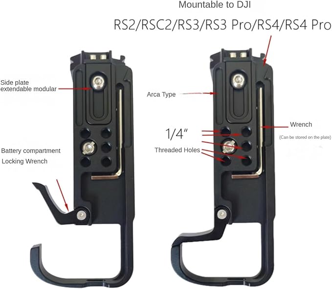 TOPCINE Z6III L Plate Comtatible for Nikon Z6 Mark III L Bracket with Quick Release Arca Plate Vertical & Horizontal Shooting Switch for Nikon Z63 Protection Case Compatible DJI RS4