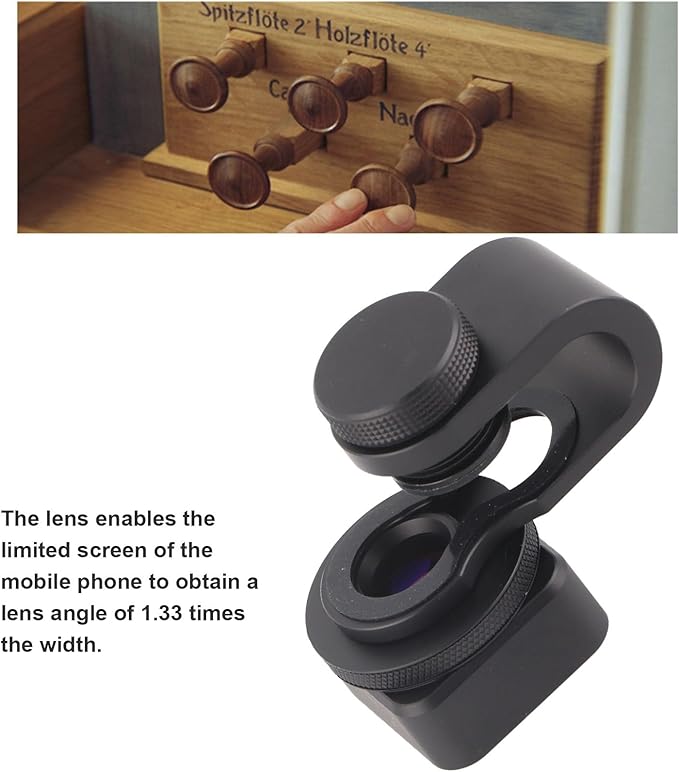 Mobile Phone Anamorphic Lens, Widescreen Mobile Anamorphic External Lens 1.33x Widescreen Anamorphic Filmmaking Lens, Mobile Photography Equipment for Mobile Phone or iOS Pad