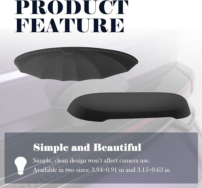 New Car Backup Camera Rain Shield,Silicone Car Reverse Camera Rain Cover Keeps Rear Cameras Lens Clear,Self-Adhesive Cars Rear View Cameras Cover with Wider Design