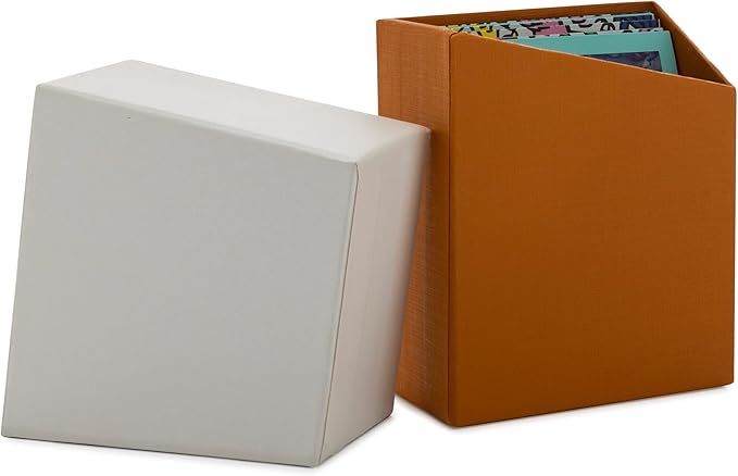 Fujifilm Instax Square Film Twin Pack (40 Exposures) Bundle with Case and Storage Box (Orange) (4 Items)
