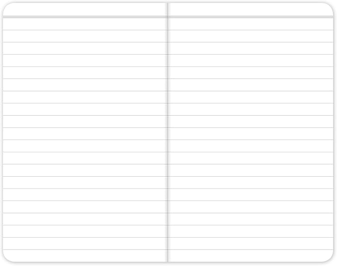 Elan Publishing Company Field Notebook/Pocket Journal - 3.5"x5.5" - Yellow - Lined Memo Book - Pack of 5