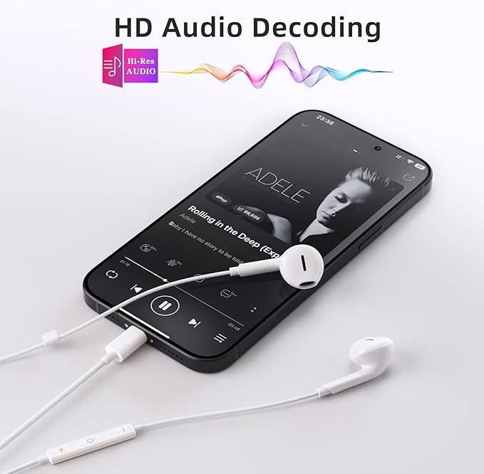 2 Packs USB C Headphones for iPhone 17/16/15 Pro Max iPad Plus Type C Earphones with Microphone Volume Control USB C Wired Earbuds USB Type C Earphone for Samsung S25 Ultra S24 S23 S22 S21 S20 A55