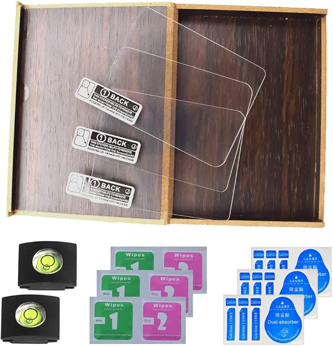 Screen Protector Appliable for Nikon D7500 Camera with Hot Shoe Cover, 0.3mm 9H Hardness Tempered Glass Flim, Anti-Scrach Anti-Fingerprint Anti-Bubble Anti-Water Anti-Dust [3 Pack]