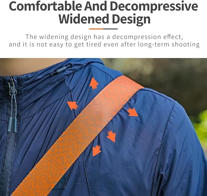 XILETU Camera Strap Shoulder strap with magnetic adsorption function for easy installation and removal of the camera (Orange)