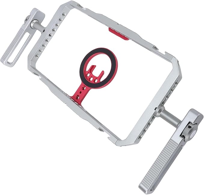 Fabater Smartphone Video Rig Kit for iOS, Magnetic Arrow Storage Case Phone Cage, Handheld Vlogging Stabilizer with Handles and Cold Shoe for 12 to 17