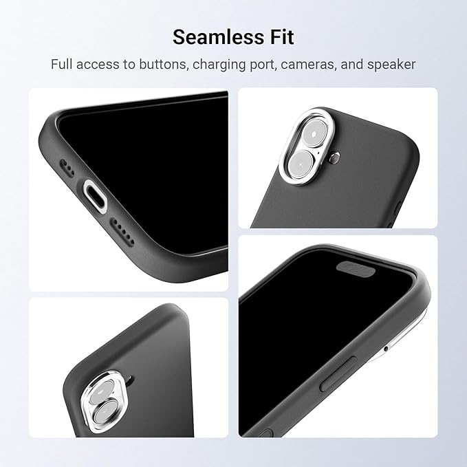 NEEWER Phone Case for 17 Only, Modular Protective TPU/PC Phone Cover with 67mm Filter Ring, 17mm Lens Backplate, T Mount Lens Adapter Compatible with Moment MagSafe iPhone 17, PA159 (Black + Silver)