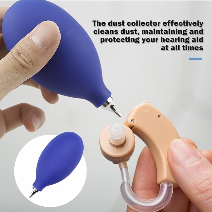 ZJIVQO Ball Pump Blaster, Lens Air Blower, Air Pump Blower Cleaner for Digital, Phone, Camera, Watch (Blue)