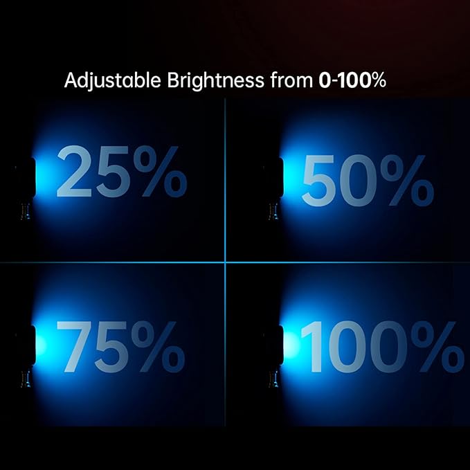 GODOX LED6Bi LED Video Light,Rechargeable Bi-Color Temperature LED Camera Light,Mini Fill-in Light 3200K-6500K Dimmable Support Magnetic Adsorption with 3 Cold Shoe Mounts for Vlog Live Streaming