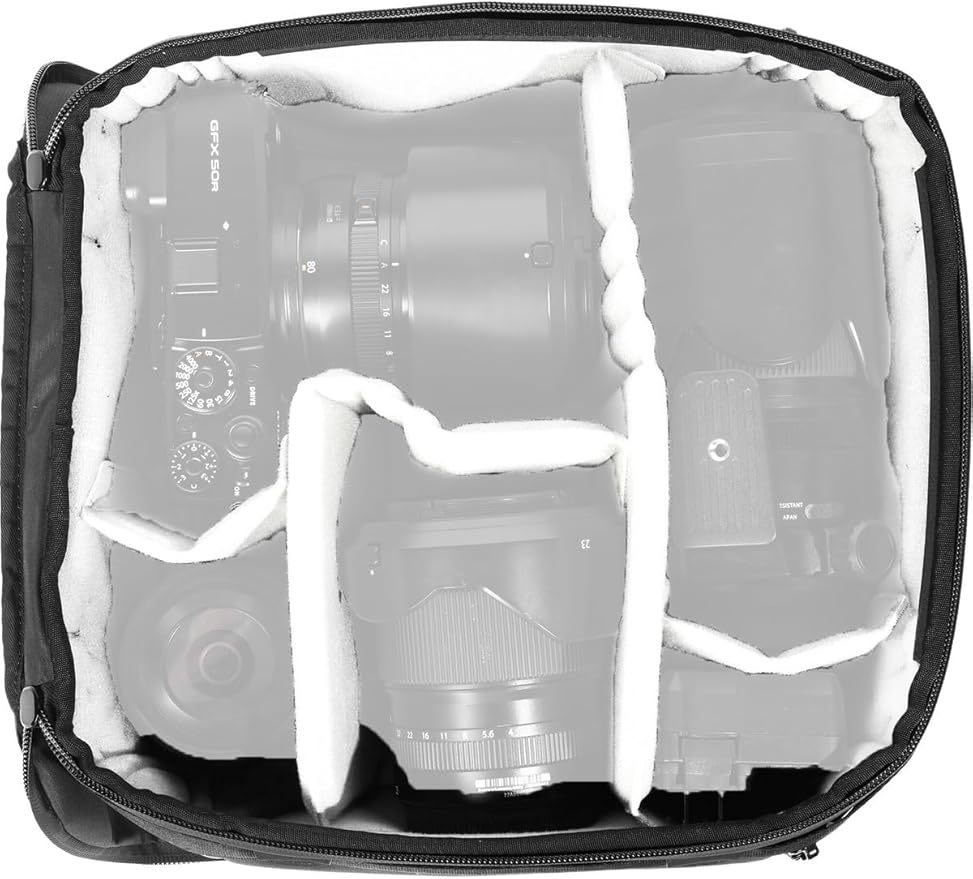 Peak Design Camera Cube V2, Smedium (Small/Medium), Custom Organization and Protection, Weatherproof Shell with Interior Padding, Camera Bag Insert Compatible Travel & Outdoor Bags