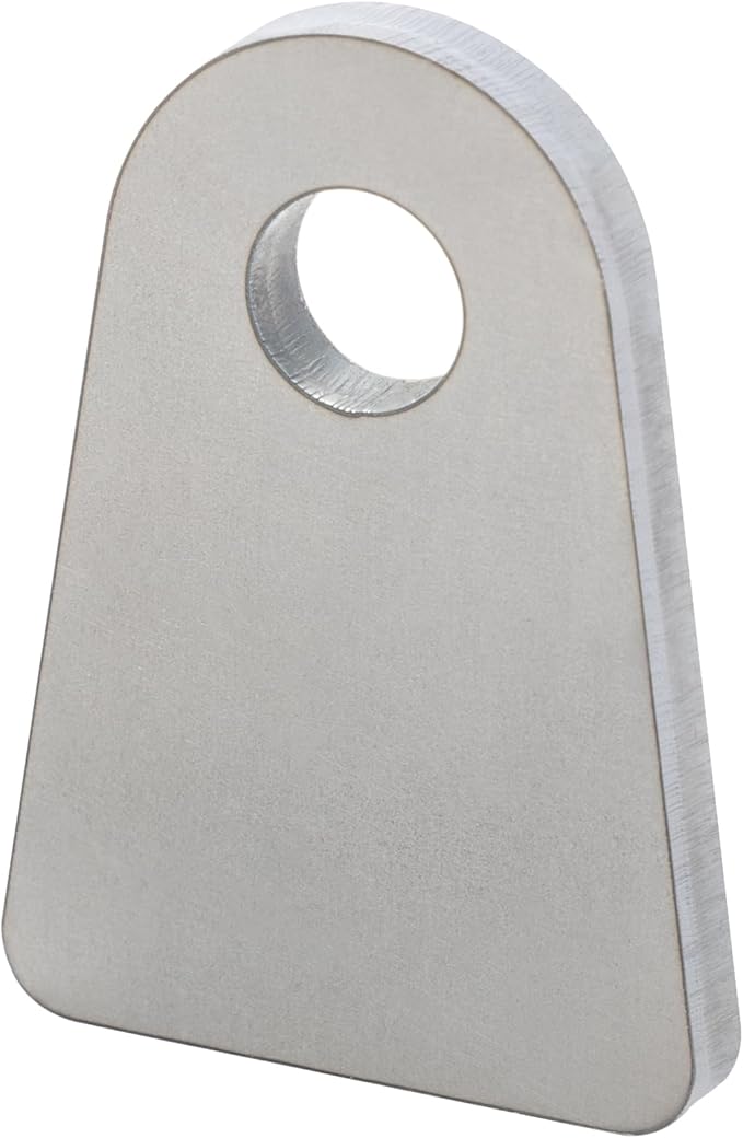 Weld On Tabs 1 Pcs, 2.5" Height Steel Weld tabs, Weld on Shock Mount Bracket, 1/2" Hole Welding tabs