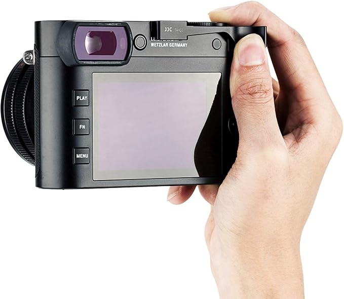 JJC TA-Q2 Thumbs Up Grip for Leica Q2 Camera, Leica Q2 Thumb Grip, Made of Premium Anodized Aluminium Alloy, Silicone Pad, Hot Shoe Grip for Leica Q2, Weight 5G, Size 62x126x212.9mm