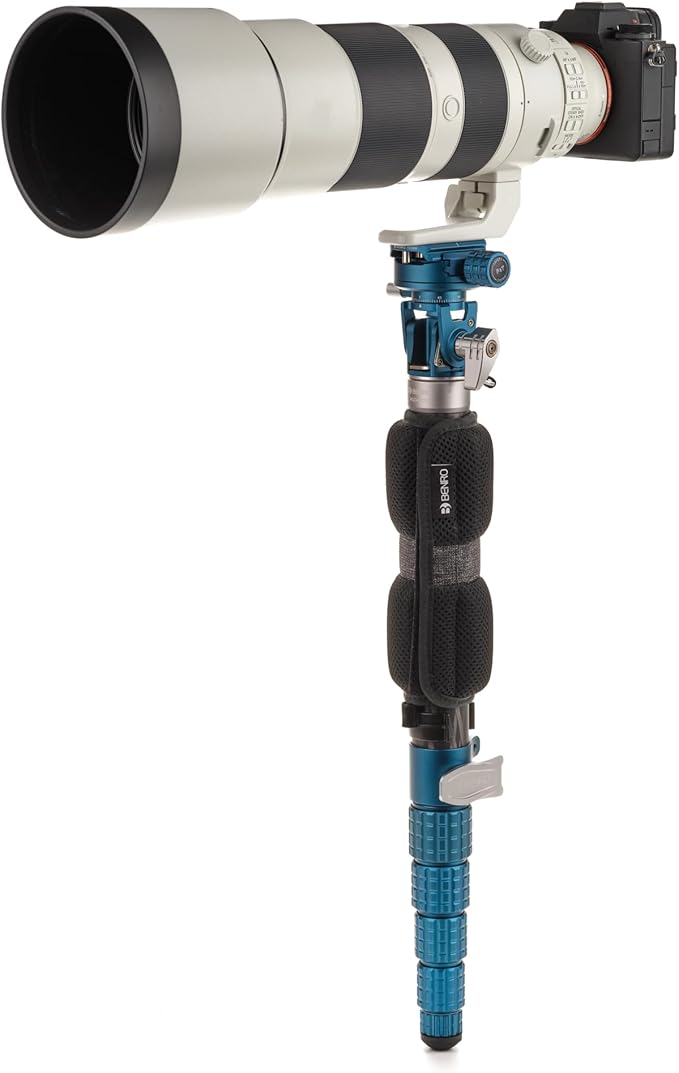 Benro SupaDupa Carbon Fiber Monopod – Lightweight 6-Section Professional Camera & Video Monopod with 72mm Leveling Base, Twist Locks, and Reversible Mount for DSLR, Mirrorless & Camcorders (MSD46C72)