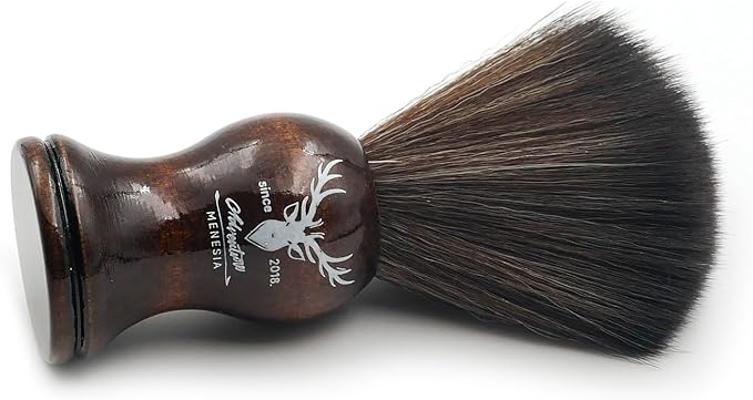Small Vinyl Record Cleaner with Wooden Handle - Vinyl Record Brush for Anti-Static Cleaning Accessories (Brown Deer)