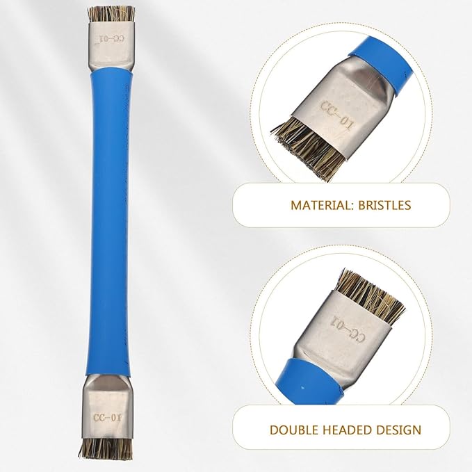 1pc CPU Brush Motherboard Cleaning Brush Anti-Static ESD Safe Double Head IC Cleaner CPU Cleaning Brush for Computer Phone